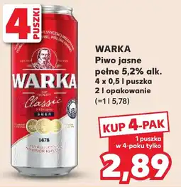 Kaufland WARKA Piwo jasne pełne oferta