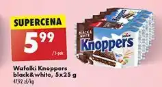 Biedronka Wafelek black & white Knoppers oferta