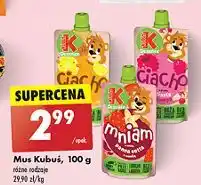 Biedronka Deserek mniam panna cotta z wanilią Kubuś oferta