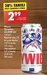 Biedronka Piwo Żywiec Jasne Pełne oferta