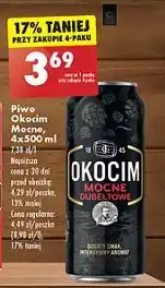 Biedronka Piwo Okocim Mocne Dubeltowe oferta