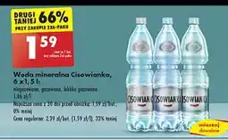 Biedronka Woda gazowana Cisowianka oferta