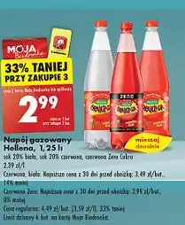 Biedronka Oranżada czerwona Hellena oferta