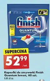 Biedronka Tabletki do zmywarek lemon Finish Quantum oferta