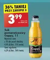 Biedronka Sok pomarańczowy Cappy oferta