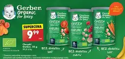 Biedronka Chrupki ryżowo-pszenne banan i malina Gerber Organic oferta