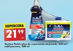 Biedronka Zestaw nabłyszczacz + płyn do zmywarki lemon Finish Do Czyszczenia Zmywarek oferta
