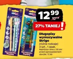 Netto Długopisy wymazywalne z niepowtarzalnymi skuwkami Strigo oferta