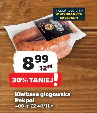 Netto Kiełbasa głogowska Pekpol oferta