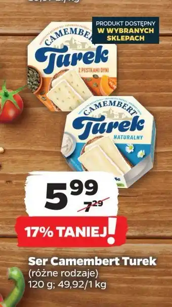 Netto Ser camembert z prażonymi pestkami dyni Turek naturek Turek 123 oferta