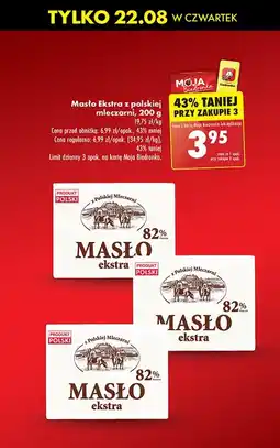 Biedronka Masło ekstra oferta