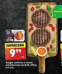 Biedronka Burger wołowy z sosem sriracha Czas na grill oferta