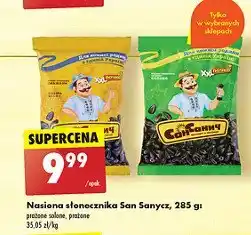 Biedronka Słonecznik prażony solony San sanych oferta