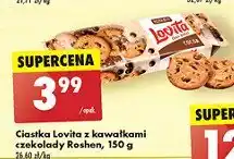 Biedronka Ciastka z kawałkami czekolady Roshen lovita oferta