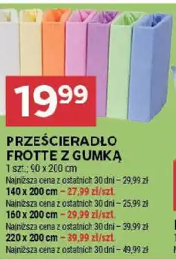 Prześcieradło Frotte z gumką