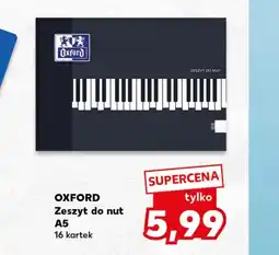Kaufland Zeszyt do nut Oxford oferta