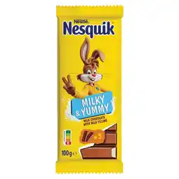 Kaufland Nestlé Nesquik Mleczna czekolada z nadzieniem mlecznym 100 g oferta