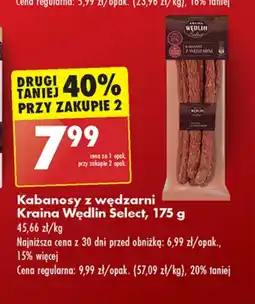 Biedronka Kabanosy Kraina Wędlin oferta