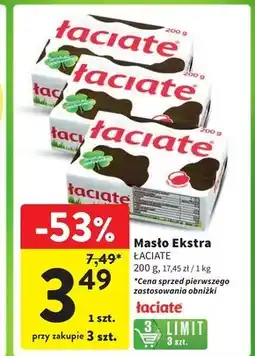 Intermarche Łaciate Masło ekstra 200 g oferta