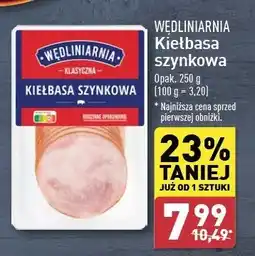 ALDI Kiełbasa szynkowa Wędliniarnia Classic oferta