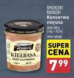 ALDI Kiełbasa lekko czosnkowa Spichlerz Rusiecki oferta