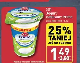 ALDI Jogurt naturalny Zott Primo oferta