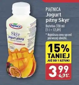 ALDI Jogurt pitny mango i marakuja Piątnica Skyr oferta