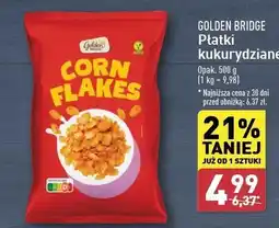 ALDI Płatki kukurydziane cornflakes Golden Bridge oferta