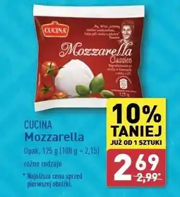 ALDI Ser mozzarella classico Cucina oferta