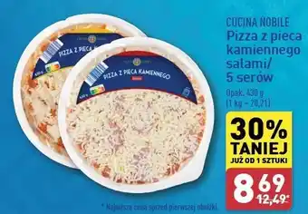 ALDI Pizza z kamiennego pieca 5 serów Cucina Nobile oferta