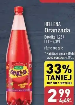 ALDI Oranżada czerwona Hellena oferta