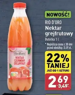 ALDI Nektar czerwony grejpfrut Rio D'oro oferta