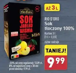 ALDI Sok jabłko wiśnia Rio D'oro oferta