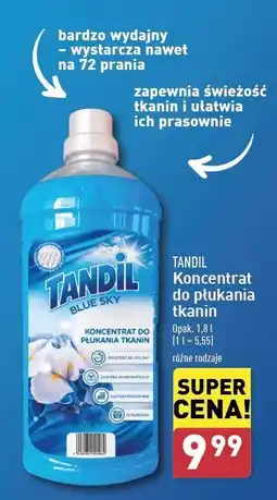 ALDI Koncentrat do płukania tkanin blue sky Tandil oferta