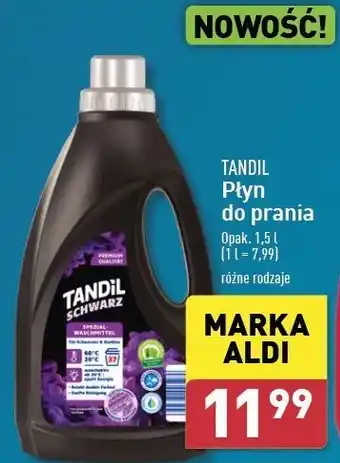 ALDI Płyn do prania black Tandil oferta