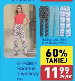 ALDI Spodnie damskie wiskoza 38-46 Up2Fashion oferta