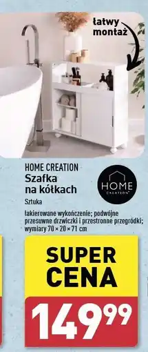 ALDI Szafka na kółkach 70 x 20 71 cm Home Creation oferta