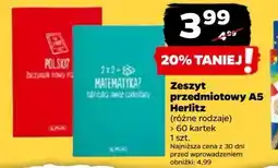 Netto Zeszyt a5/60 k. kratka matematyka Herlitz oferta
