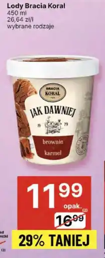 Delikatesy Centrum Lody Bracia Koral oferta