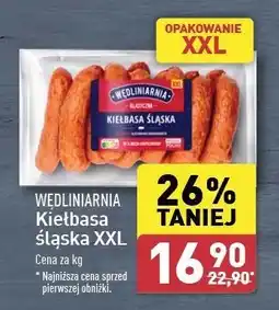 ALDI Kiełbasa śląska regionalna Wędliniarnia Classic oferta