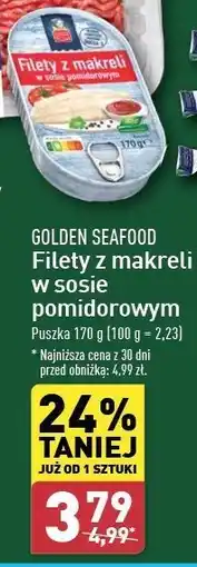 ALDI Filety z makreli w sosie pomidorowym Golden Seafood oferta