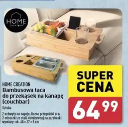 ALDI Taca bambusowa do przekąsek 48 x 27 8 cm Home Creation oferta
