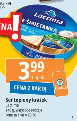 E.Leclerc Ser topiony śmietankowy Lactima oferta