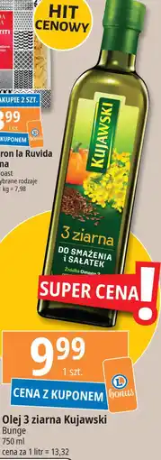E.Leclerc Olej z lnem oraz pestakami dyni Kujawski 3 Ziarna oferta