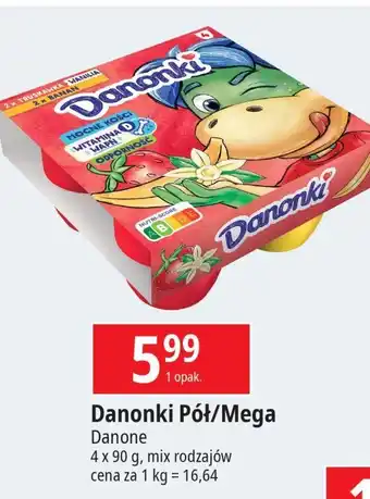 E.Leclerc Serek banan-truskawka-wanilia Danone Danonki Mega oferta