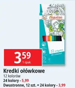E.Leclerc Kredki ołówkowe 24 kolory Wiodąca Marka Esquisse oferta