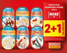 Lidl Wszystkie konserwy rybne Nixe oferta
