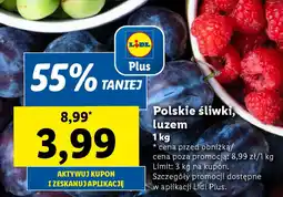 Lidl Polskie śliwki, luzem oferta