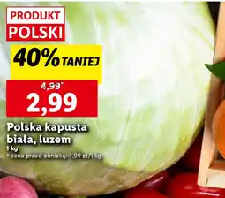 Lidl Polska kapusta biała, luzem oferta