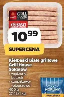 Netto Kiełbaski z boczkiem wędzonym Sokołów grill house oferta